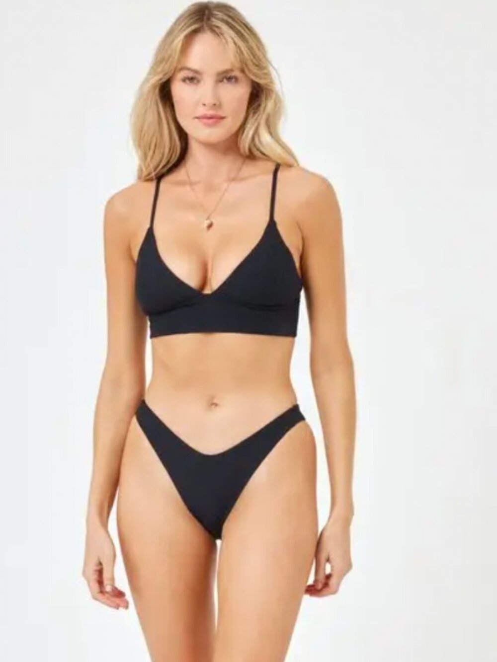 L*Space- Winnie ribbed bikini top - sz. M